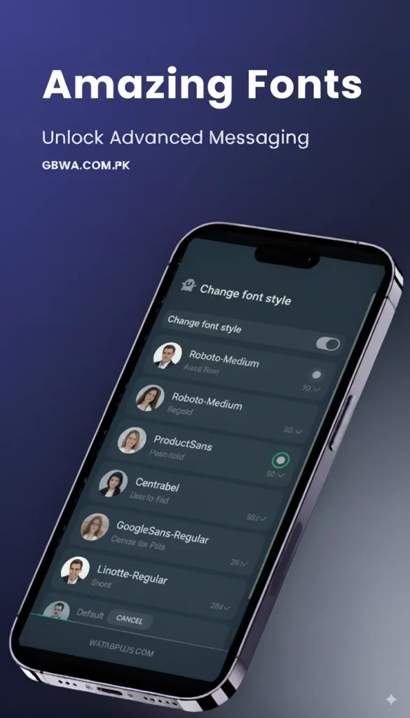 WhatsApp Plus pin chats screenshot